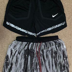 Nike Mens Run Wild Running Shorts Lot (2)